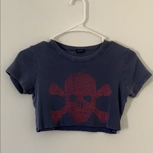 super rare brandy skull top